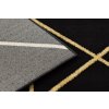 Moderní kusový koberec Emerald geometric 1012 black and goldčerná | černá