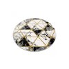 Moderní kusový koberec Emerald 1020 black and gold kruhvícebarevná | vícebarevná