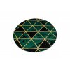 Kusový koberec Emerald 1020 green and gold kruhzelená | zelená