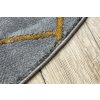 Moderní kusový koberec Emerald 1022 grey and gold kruhšedá | šedá