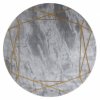 Kusový koberec Emerald 1022 grey and gold kruhšedá | šedá