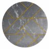 Kusový koberec Emerald geometric 1012 grey and gold kruhšedá | šedá