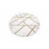Kusový koberec Emerald geometric 1012 cream and gold kruhbéžová | béžová