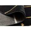 Moderní kusový koberec Emerald geometric 1012 black and gold kruhčerná | černá