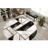 Moderní kusový koberec Emerald 1015 black and gold kruhvícebarevná | vícebarevná