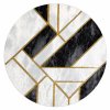 Kusový koberec Emerald 1015 black and gold kruhvícebarevná | vícebarevná