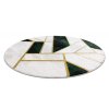 Moderní kusový koberec Emerald 1015 green and gold kruhvícebarevná | vícebarevná