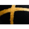 Moderní kusový koberec Gloss 406C 86 geometric black/goldčerná | černá