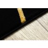 Moderní kusový koberec Gloss 406C 86 geometric black/goldčerná | černá