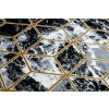Moderní kusový koberec Gloss 409A 82 3D cubes black/gold/greyvícebarevná | vícebarevná