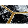 Moderní kusový koberec Gloss 409A 82 3D cubes black/gold/greyvícebarevná | vícebarevná