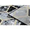 Moderní kusový koberec Gloss 409A 82 3D cubes black/gold/greyvícebarevná | vícebarevná