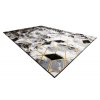 Moderní kusový koberec Gloss 409A 82 3D cubes black/gold/greyvícebarevná | vícebarevná