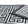 Moderní kusový koberec Gloss 6776 85 greek black/ivoryčerná | černá