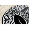 Moderní kusový koberec Gloss 6776 85 greek black/ivory kruhčerná | černá