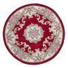 Ručně všívaný kusový koberec Lotus premium Red kruh | červená