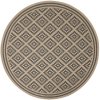 Kusový koberec Florence Alfresco Moretti Beige/Anthracite kruh | černá