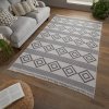 Moderní kusový koberec Deuce Teo Recycled Rug Monochrome | bílá, šedá