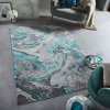Kusový koberec Eris Marbled Emerald | modrá