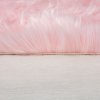 Kusový koberec Faux Fur Sheepskin Pink kruh | růžová