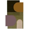 Kusový koberec Abstract Lozenge Green/Multi | vícebarevná