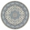 Kruhový koberec Mirkan 104442 Cream/Skyblue | modrá