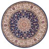 Kusový koberec Herat 105279 Blue Cream kruh | modrá