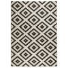 Kusový koberec Twin-Wendeteppiche 103129 schwarz creme | černá