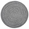 Kusový koberec Twin-Wendeteppiche 103112 grau creme kruh | šedá