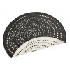 Kusový koberec Twin-Wendeteppiche 103109 schwarz creme kruh | černá