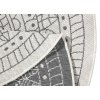 Kusový koberec Twin-Wendeteppiche 103143 creme grau kruh | šedá