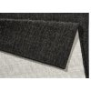 Kusový koberec Twin-Wendeteppiche 103096 schwarz creme | černá