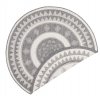 Kusový koberec Twin Supreme 103413 Jamaica grey creme kruh | šedá