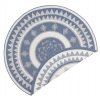 Kusový koberec Twin Supreme 103414 Jamaica blue creme kruh | modrá