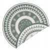 Kusový koberec Twin Supreme 103415 Jamaica green creme kruh | zelená
