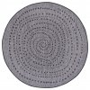 Kusový koberec Twin-Wendeteppiche 105418 Night Silver kruh | černá