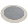 Kusový koberec Braided 105555 Grey Creme kruh | šedá