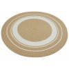 Kusový koberec Braided 105556 Creme Beige kruh | béžová