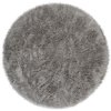 Kusový koberec Faux Fur Sheepskin Grey kruh