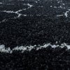 Chlupatý kusový koberec Salsa Shaggy 3201 anthrazit | Černá
