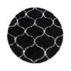 Chlupatý kusový koberec Salsa Shaggy 3201 anthrazit | Černá