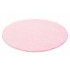 Chlupatý kusový koberec Life Shaggy 1500 pink | Růžová