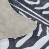 Moderní kusový koberec Etosha 4111 black (tvar kožešiny) | Černá