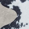 Moderní kusový koberec Etosha 4114 black (tvar kožešiny) | Bílá