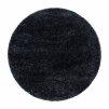 Chlupatý kusový koberec Brilliant Shaggy 4200 Black | Černá