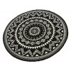 Moderní kusový koberec Celebration 103441 Valencia Black kruh | Černá