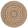 Moderní kusový koberec Celebration 103443 Valencia Brown kruh | Hnědá