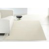 Jednobarevní kusový koberec Nasty 101152 Creme 200x200 cm čtverec | Bílá