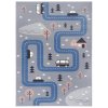 Dětský kusovy koberec Adventures 104537 Grey/blue | Modrá