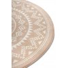 Moderní kusový koberec Celebration 105505 Valencia Ivory kruh | Béžová